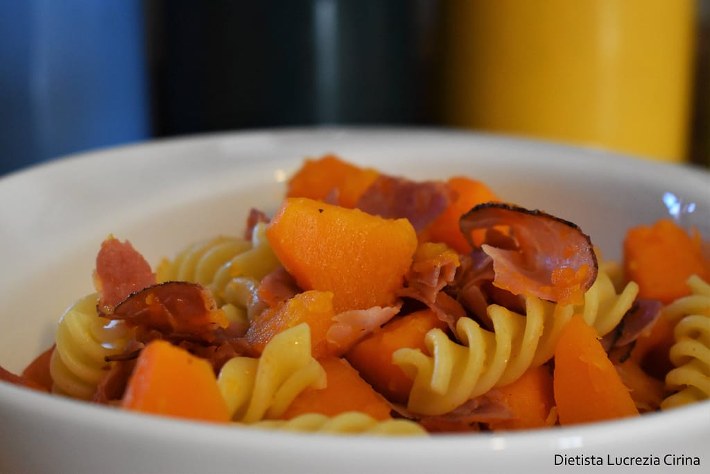 pasta con speck e zucca