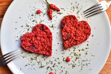 risotto alla barbabietola di san valentino