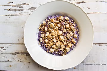 riso con pesto di cavolo viola