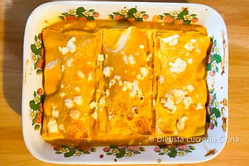 lasagne con crema di zucca e feta
