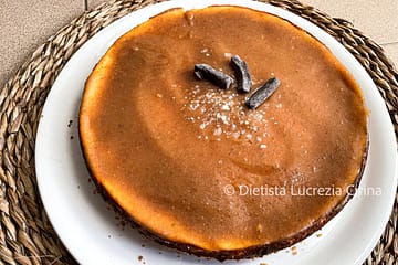 Cheesecake light al caramello salato