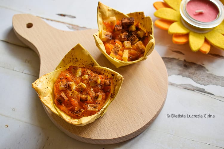 mini lasagne di zucca